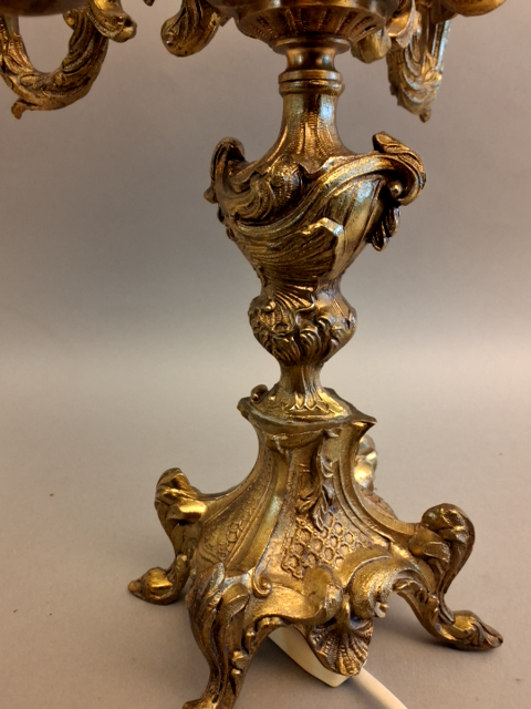 Vintage bordlampe i messing